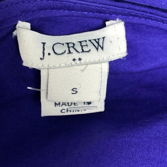 J. Crew Indigo Blue Bow-Back Ruffle Flounce Dress - Picture 8 of 9